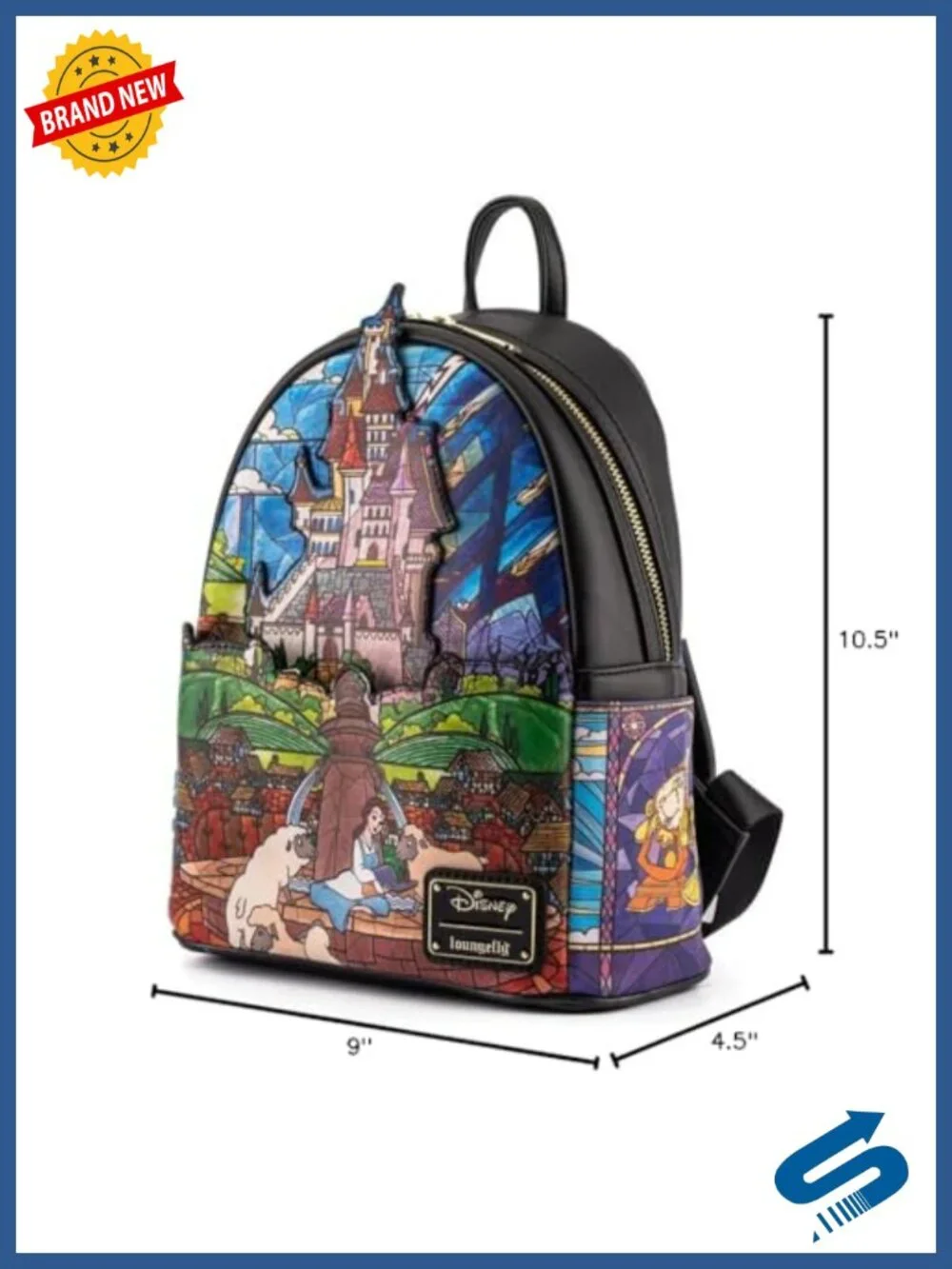 Belle Castle Mini Backpack Faux Leather Daypack